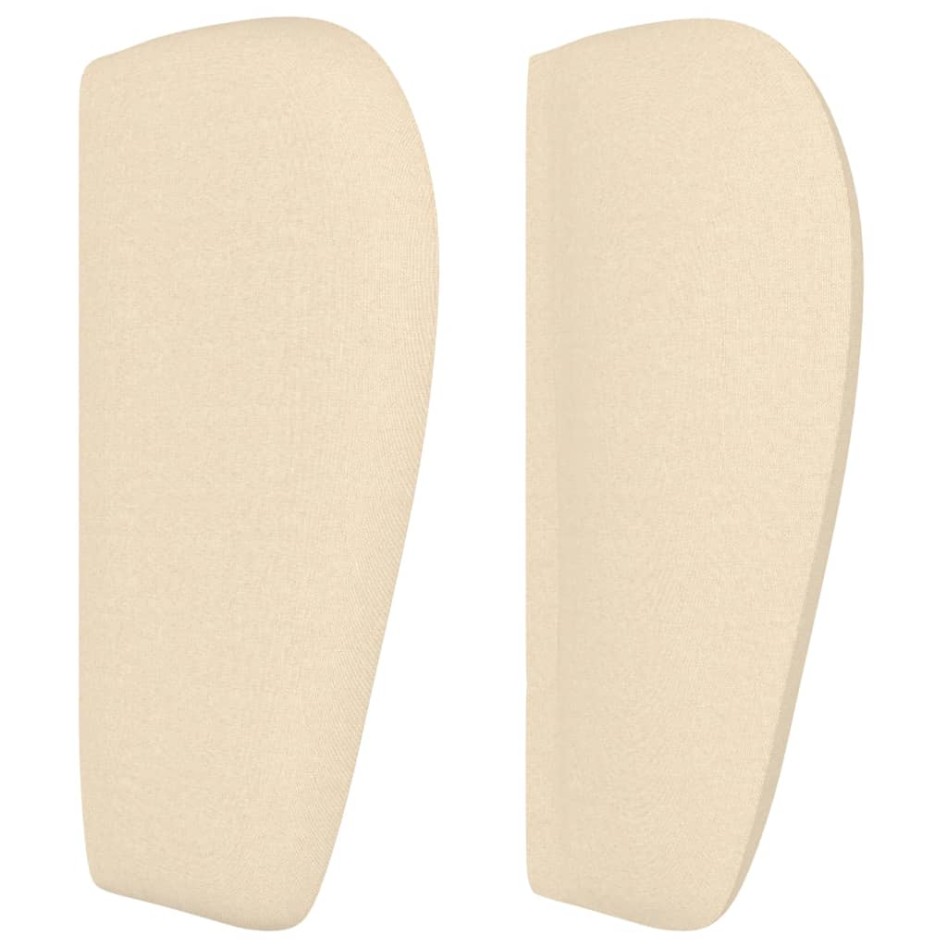 Cabecero de tela color crema 103x23x78/88