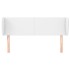 Cabecero de cuero sintético blanco 147x23x78/88