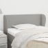 Cabecero de tela gris claro 93x23x78/88