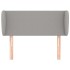 Cabecero de tela gris claro 93x23x78/88