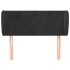 Cabecero de terciopelo negro 103x23x78/88
