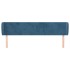 Cabecero de terciopelo azul oscuro 163x23x78/88