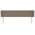 Cabecero de tela gris taupe 203x23x78/88