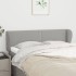 Cabecero de tela gris claro 147x23x78/88