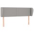 Cabecero de tela gris claro 147x23x78/88