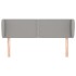 Cabecero de tela gris claro 147x23x78/88