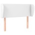 Cabecero de cuero sintético blanco 93x23x78/88