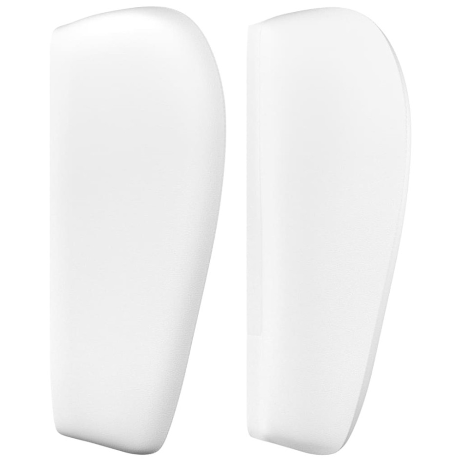 Cabecero de cuero sintético blanco 93x23x78/88