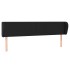 Cabecero de cuero sintético negro 163x23x78/88