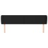 Cabecero de cuero sintético negro 163x23x78/88