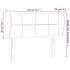 Cabecero de tela gris claro 83x23x78/88