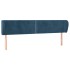 Cabecero de terciopelo azul oscuro 183x23x78/88