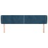 Cabecero de terciopelo azul oscuro 183x23x78/88