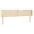 Cabecero de tela color crema 183x23x78/88