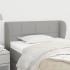 Cabecero de tela gris claro 93x23x78/88