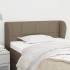 Cabecero de tela gris taupe 93x23x78/88