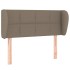 Cabecero de tela gris taupe 93x23x78/88