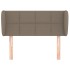 Cabecero de tela gris taupe 93x23x78/88