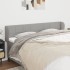 Cabecero de tela gris claro 203x23x78/88