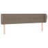 Cabecero de tela gris taupe 203x23x78/88