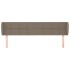 Cabecero de tela gris taupe 203x23x78/88