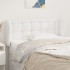 Cabecero de cuero sintético blanco 83x23x78/88