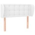 Cabecero de cuero sintético blanco 83x23x78/88