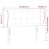 Cabecero de cuero sintético blanco 83x23x78/88