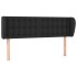 Cabecero de cuero sintético negro 147x23x78/88