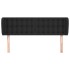 Cabecero de cuero sintético negro 147x23x78/88