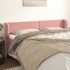 Cabecero de terciopelo rosa 203x23x78/88
