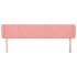 Cabecero de terciopelo rosa 203x23x78/88