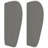Cabecero de tela gris oscuro 147x23x78/88