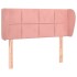 Cabecero de terciopelo rosa 103x23x78/88