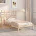Estructura de cama sin colchón madera maciza 100x200