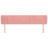 Cabecero de terciopelo rosa 203x23x78/88