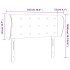 Cabecero de cuero sintético blanco 103x23x78/88