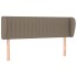 Cabecero de tela gris taupe 147x23x78/88
