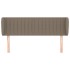 Cabecero de tela gris taupe 147x23x78/88