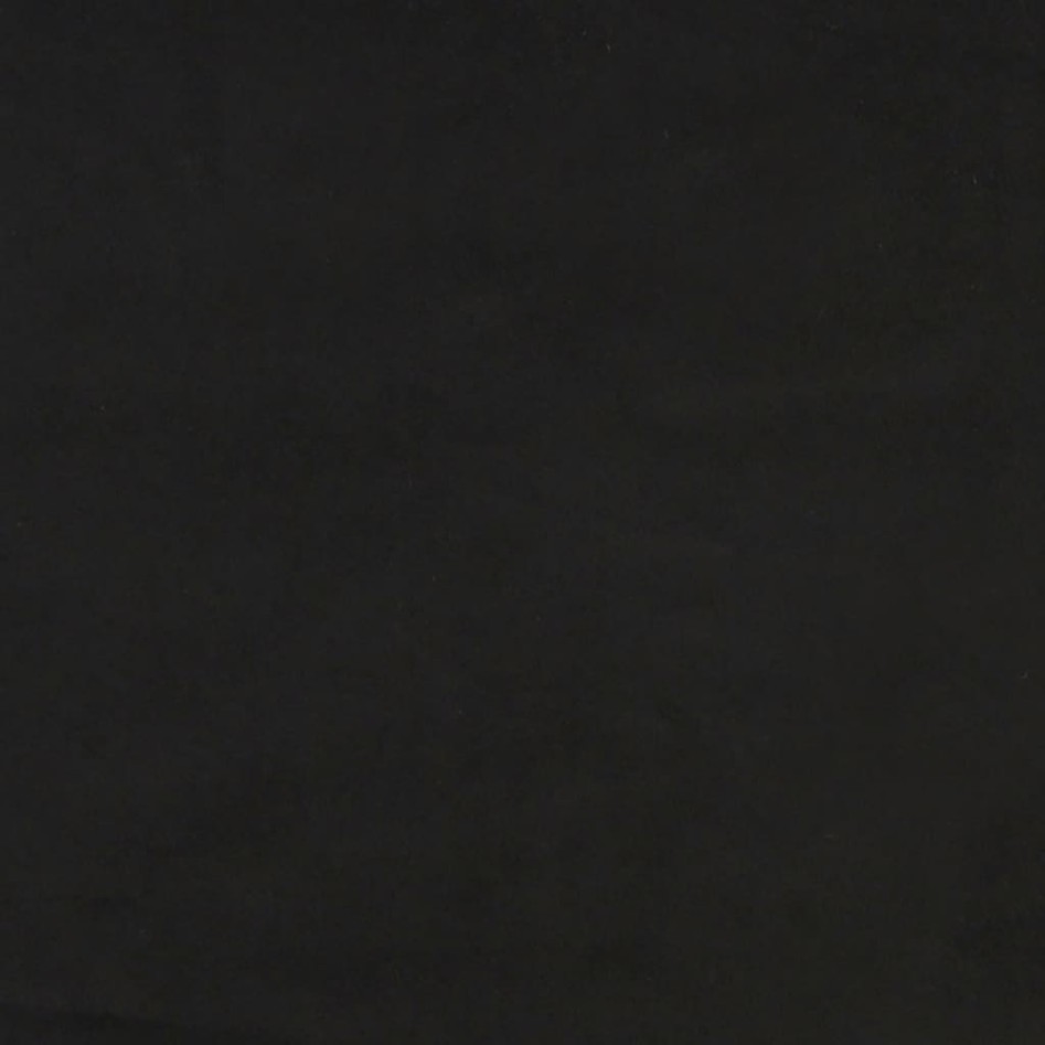Cabecero de terciopelo negro 183x23x78/88