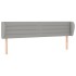 Cabecero de tela gris claro 203x23x78/88