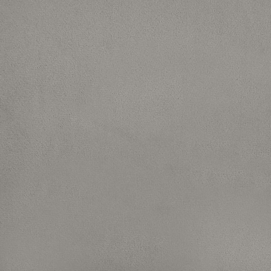 Cabecero de terciopelo gris claro 183x23x78/88