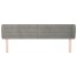 Cabecero de terciopelo gris claro 203x23x78/88