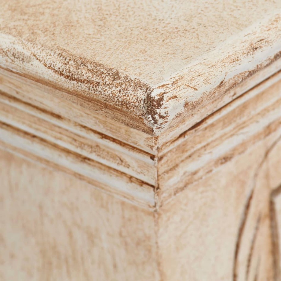 Mesita de noche de madera maciza de mango 40x30x50