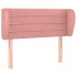 Cabecero de terciopelo rosa 103x23x78/88