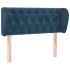 Cabecero de terciopelo azul oscuro 103x23x78/88