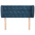 Cabecero de terciopelo azul oscuro 103x23x78/88