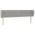 Cabecero de tela gris claro 183x23x78/88