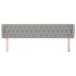 Cabecero de tela gris claro 183x23x78/88