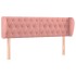 Cabecero de terciopelo rosa 163x23x78/88
